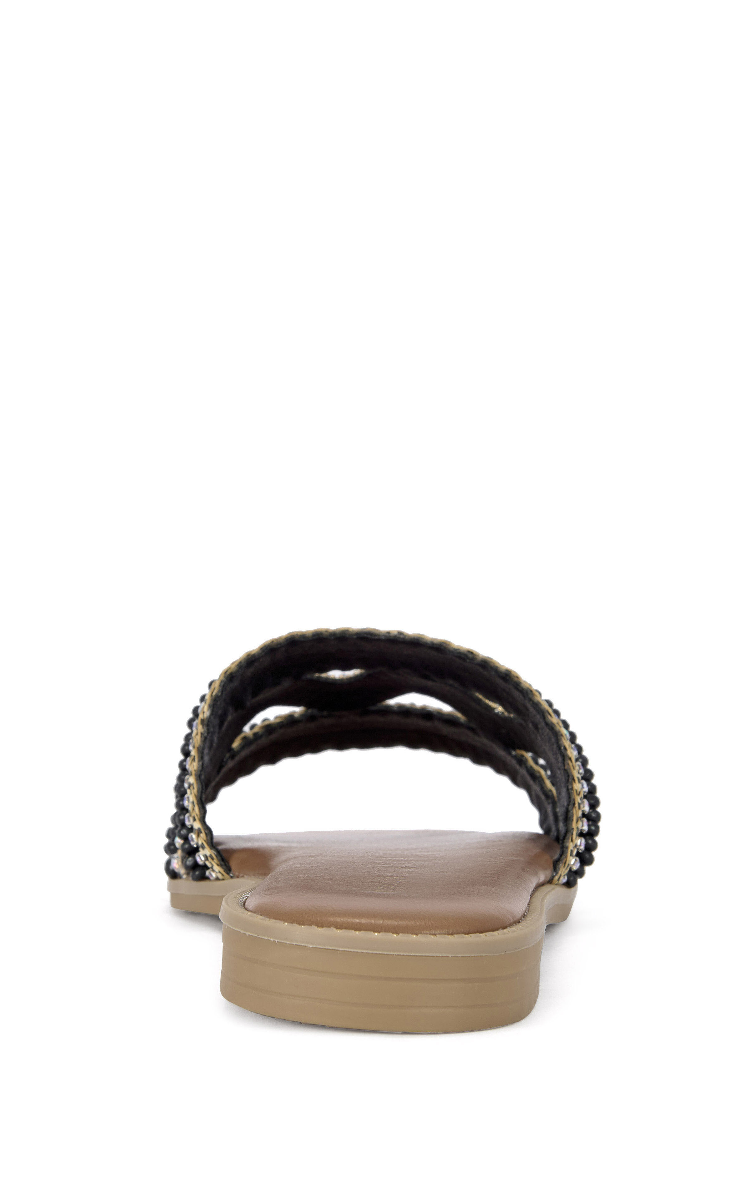 AZALEA WANG Women's Wen Black Flat Sandals