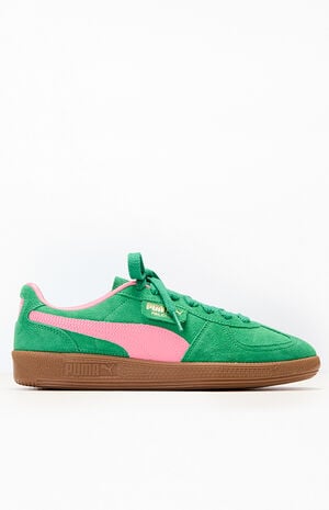 Women's Green Palermo Sneakers image number 1