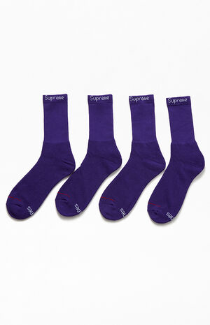 Supreme purple socks clearance