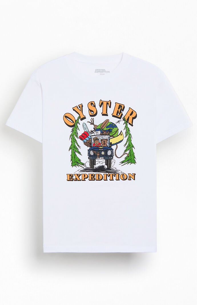 OYSTER EXPEDITION Roadtrip Raw Edge T-Shirt