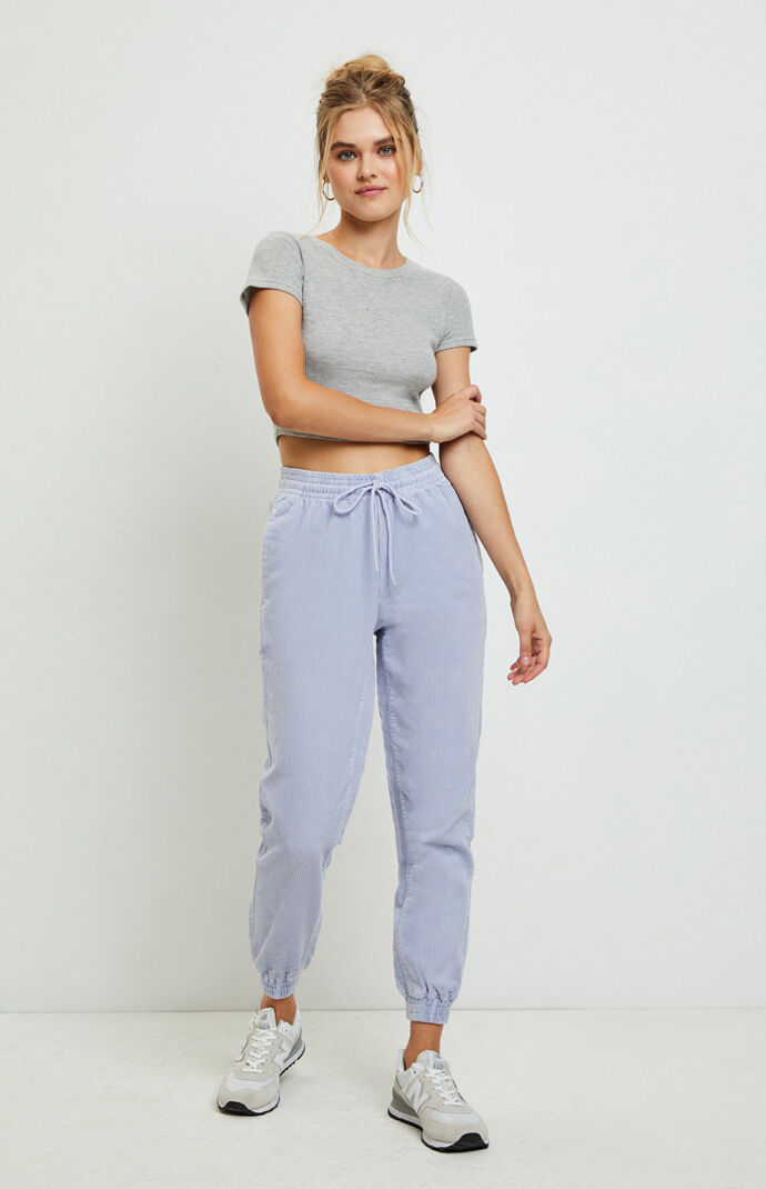lilac joggers womens
