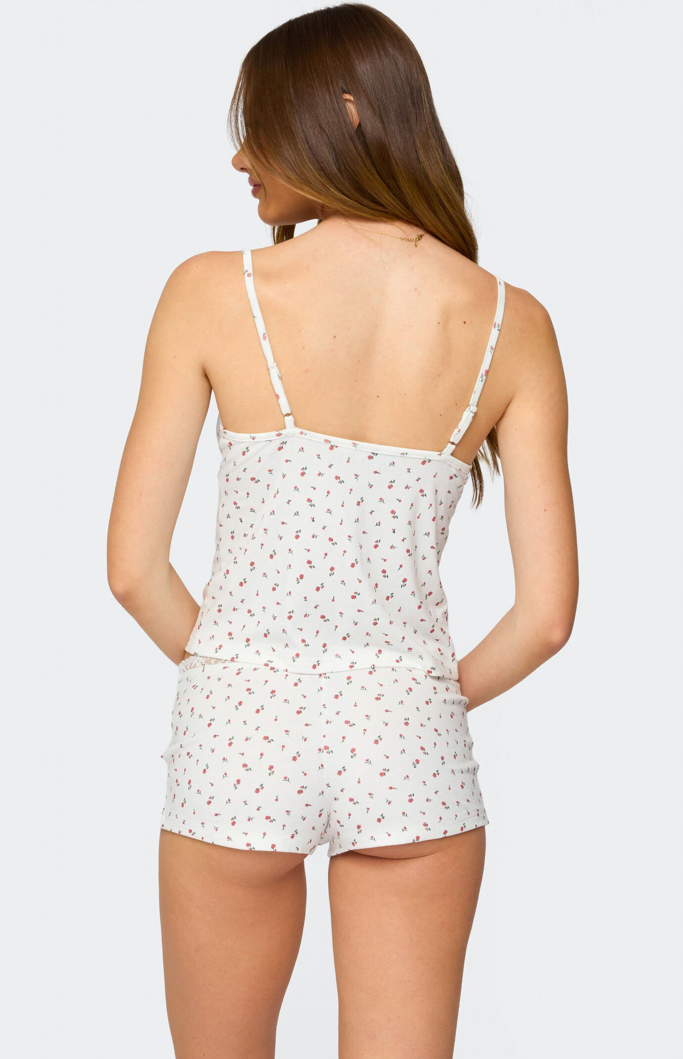 Edikted Viola Floral Lacey Tank Top