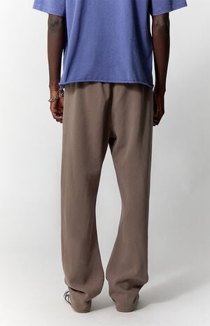 Brown Straight Leg Sweatpants image number 4