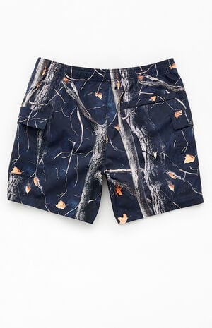 Dark Leaf Camo 6.5" Swim Trunks image number 2