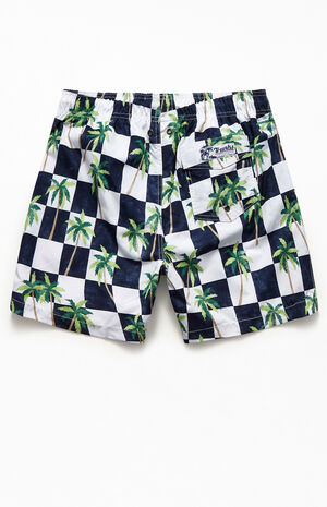 Checker Palm 17" Swim Trunks Checker Palm 17" Swim Trunks image number null