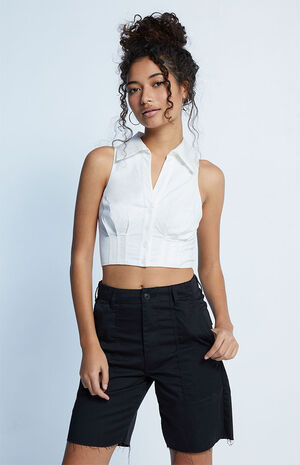 Fitted Collared Tank Top image number 2