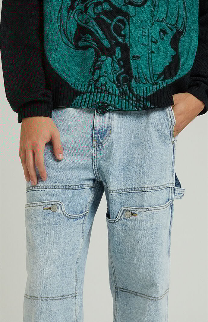 【U LAN】Carlos Carpenter Raw Denim Pants U LAN】Carlos Carpenter Raw Denim Pants