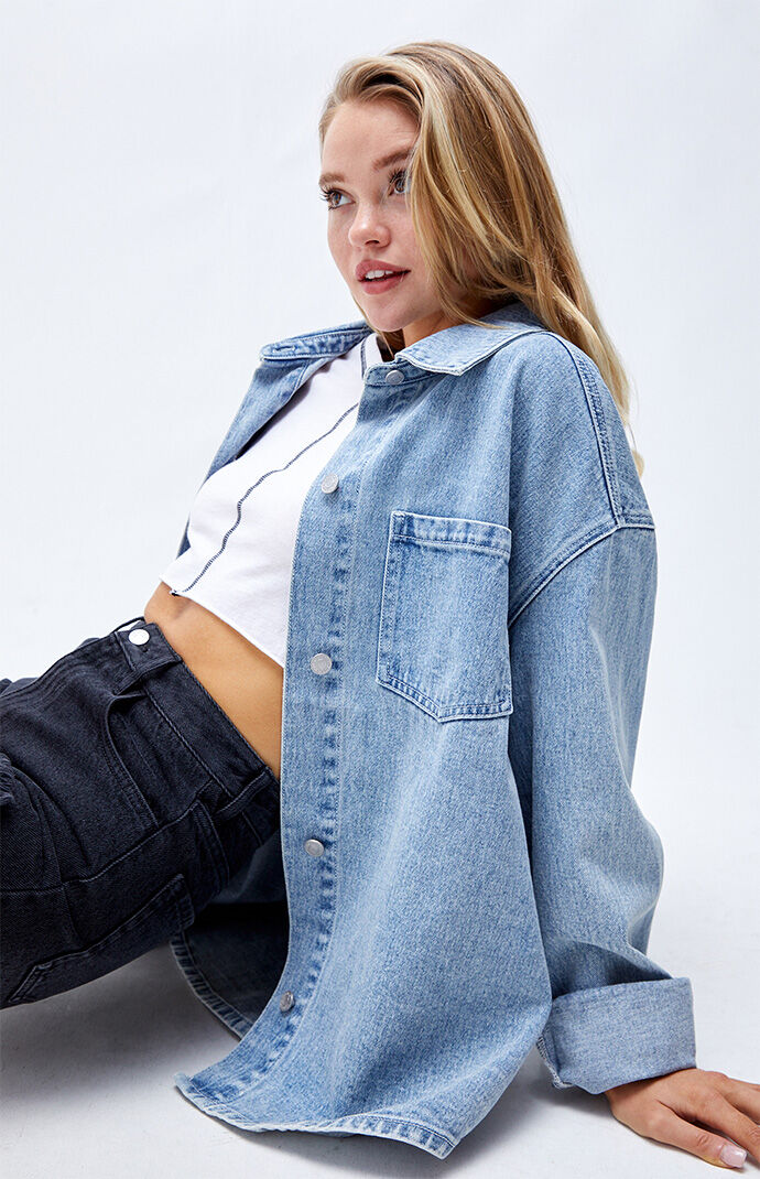 PacSun Blue Denim Shacket | PacSun