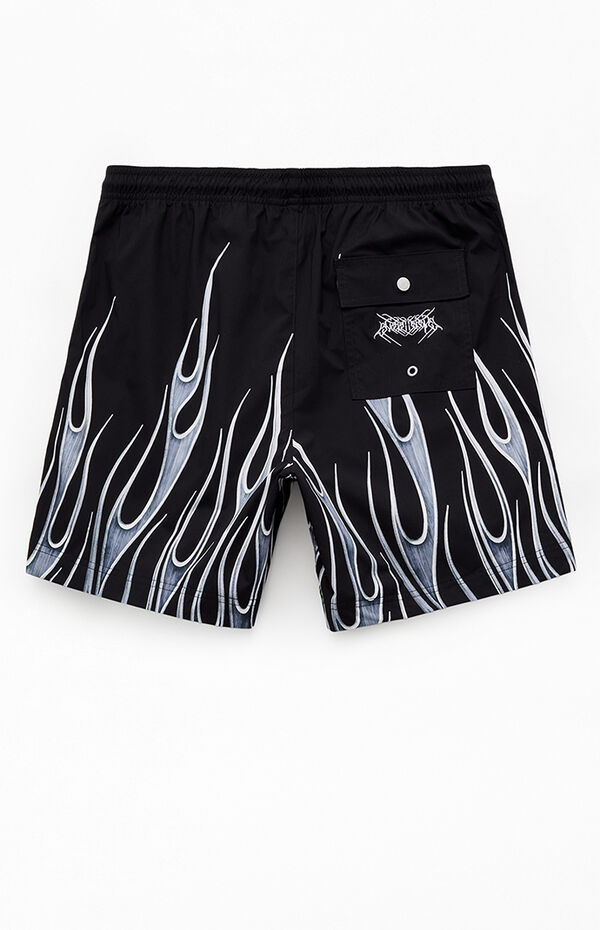 Pacsun Iron Flames 6.5" Volley Swim Trunks