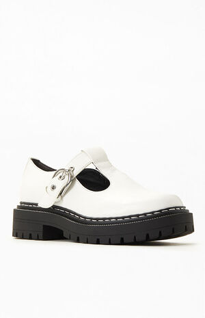 Women's White Emelia Platform Loafers image number 1