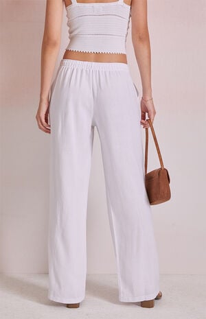 Linen Pull-On Pants image number 4