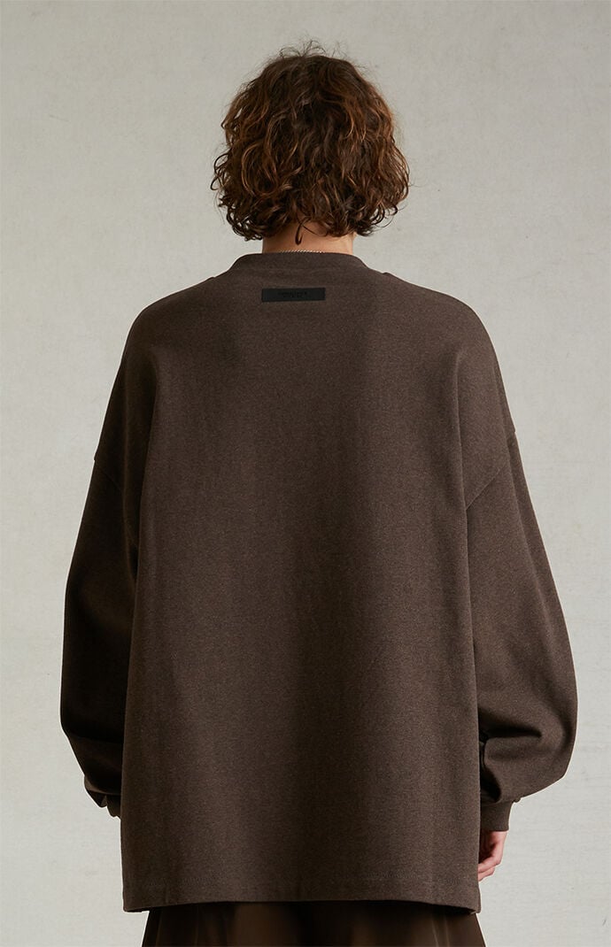 Fear of God Essentials Heather Wood Heavy Long Sleeve T-Shirt