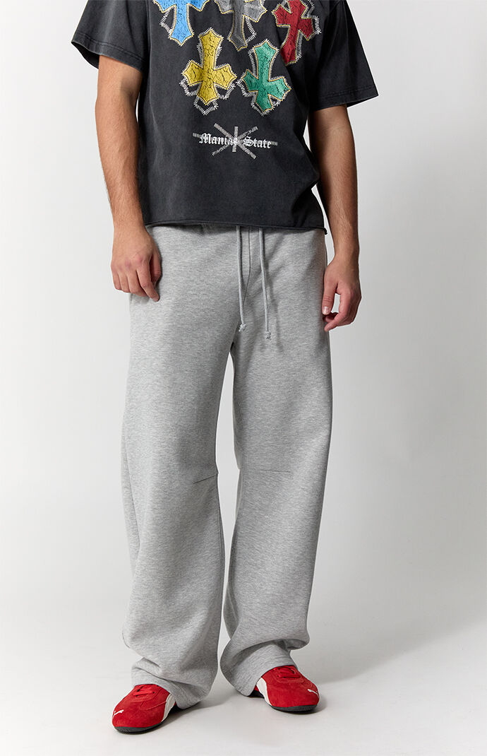 Pacsun Heather Grey Blaine Barrel Sweatpants