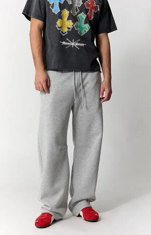 Heather Grey Blaine Barrel Sweatpants image number 2