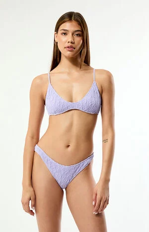 Lavender Jessie Scrunch Bralette Bikini Top image number 2