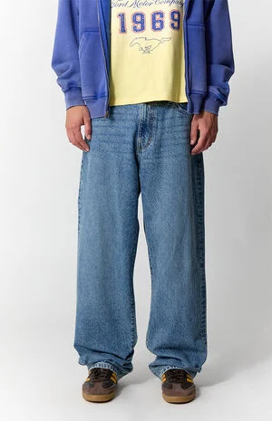 Dylan Baggy Jeans Medium Blue Wash image number 3