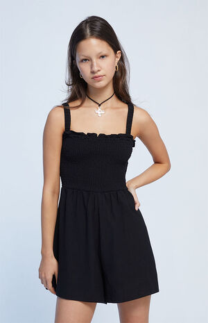 Smocked Bodice Romper image number 1