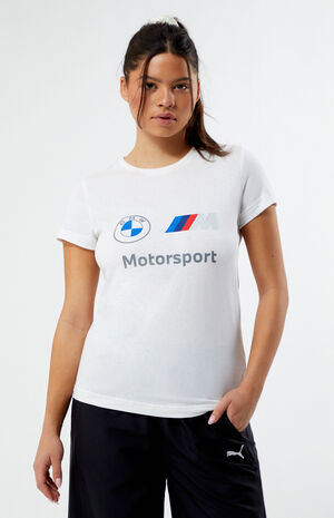 White BMW Motorsports Essential T-Shirt image number 1