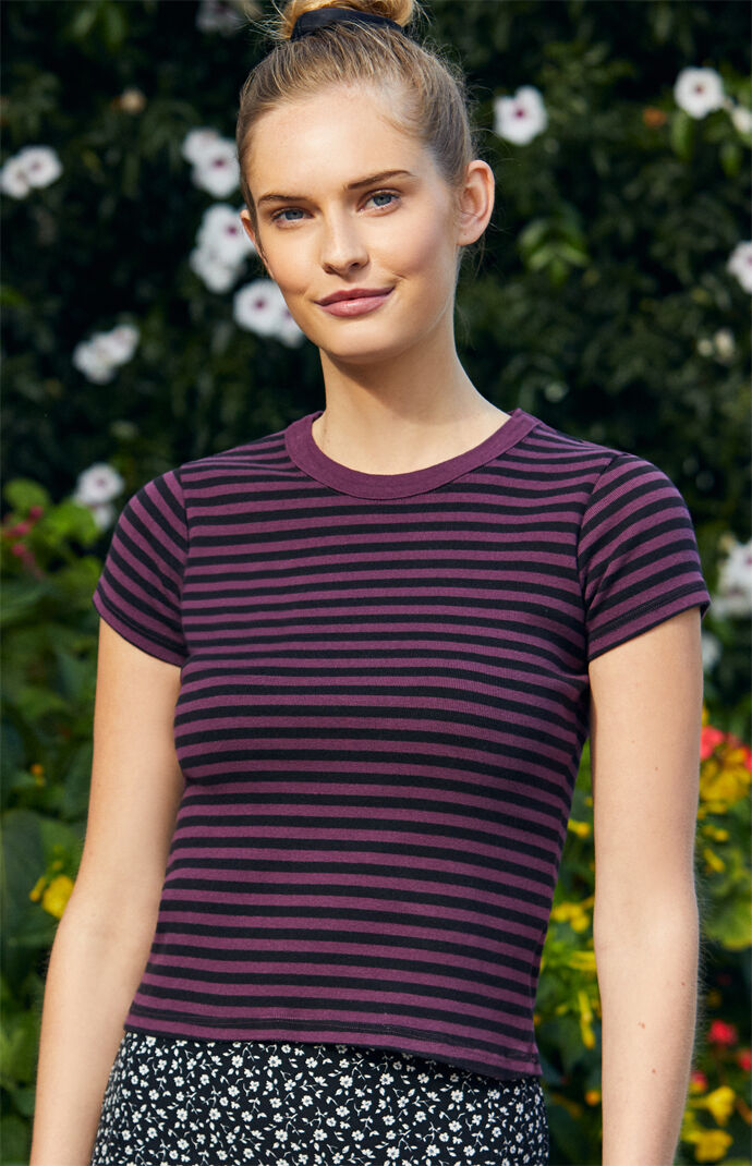 Purple Stripe Hailie Top