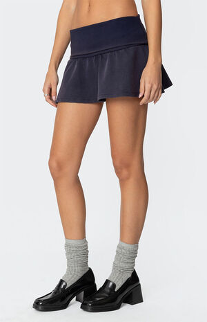 Cher Fold Over Mini Skirt image number 3