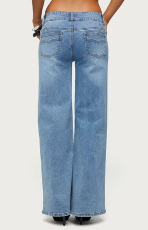 Dale Low Rise Straight Leg Stretchy Jeans image number 3