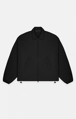 Women's Black Shell Bomber Jacket image number 1