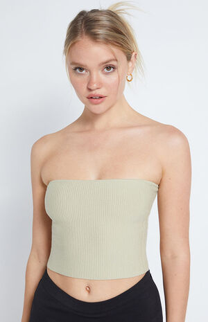 Basic Sweater Tube Top image number 2