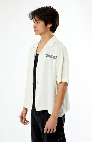 x PacSun Cropped Camp Shirt image number 4