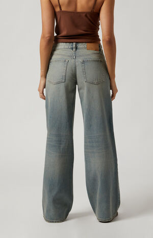 Casey Low Rise Baggy Jeans Whisker Light Indigo image number 4