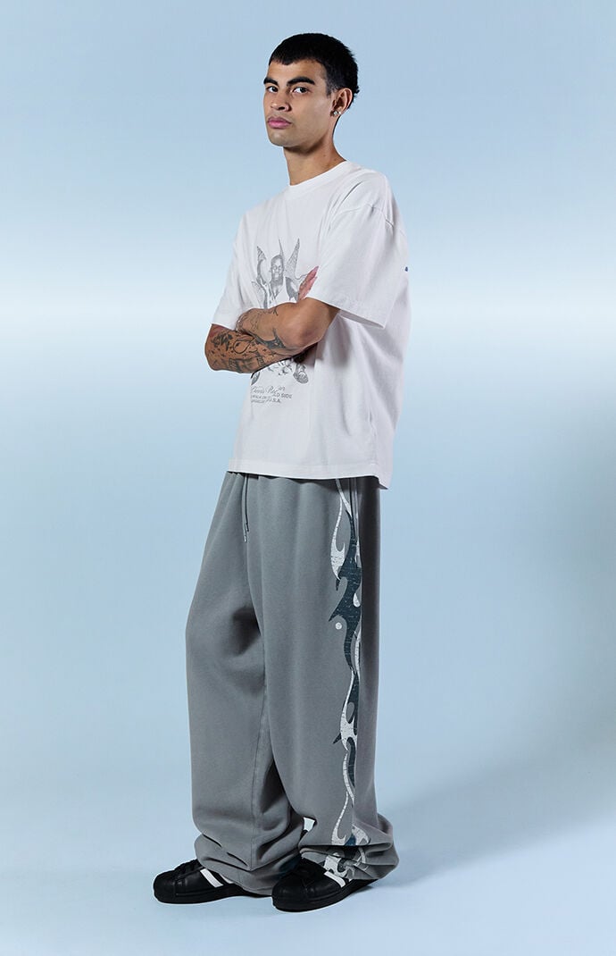 Pacsun Graphic Extreme Fleece Baggy Sweatpants
