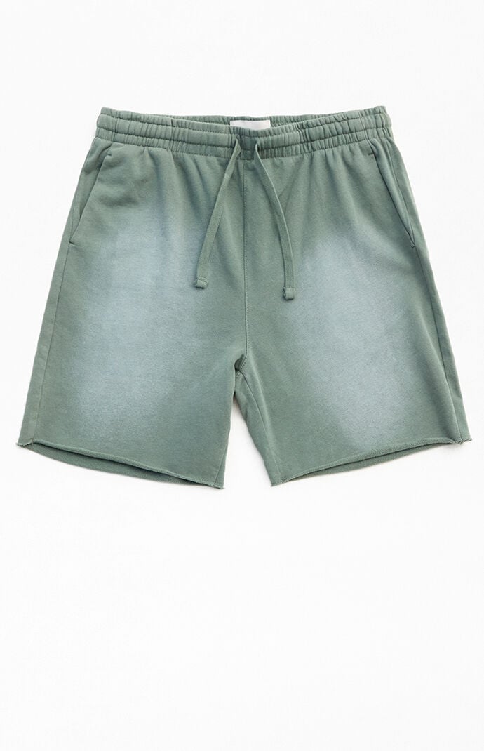 Pacsun Green Acid Wash Sweat Shorts | PacSun