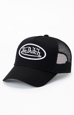 Black Staple Trucker Hat image number 5