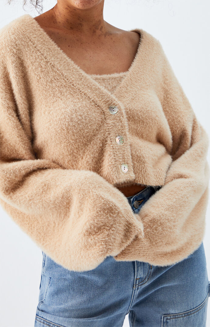 Fuzzy Cardigan