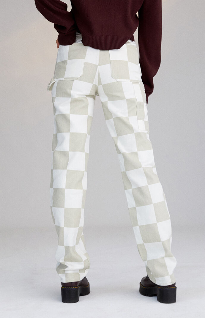 PacSun Checkerboard Boyfriend Carpenter Pants PacSun