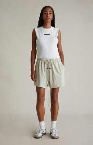 Women's Cloud White Tri-Blend Bodysuit image number 6