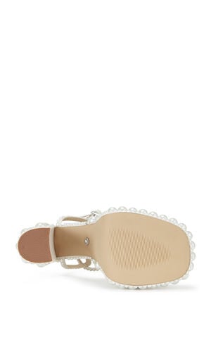 Women's Astrella White Platform Heeled Sandals image number 5