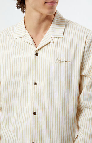 Long Sleeve Stripe Camp Shirt image number 2