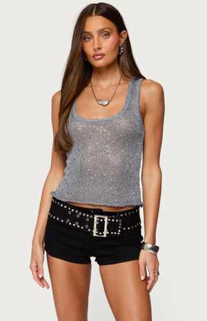 Eleora Sequin Knit Tank Top image number 2