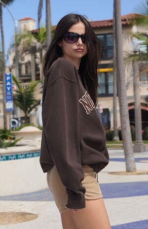Brown Erica New York Crew Neck Sweatshirt image number 3