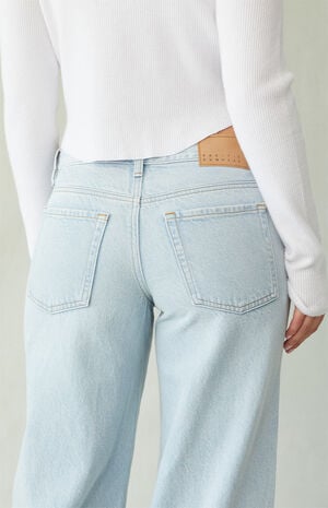 Casey Low Rise Baggy Jeans Light Indigo Wash image number 4