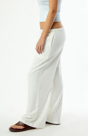 Alisa Linen Pull-On Baggy Pants image number 3