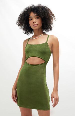 Cutout Slinky Mini Dress image number 1