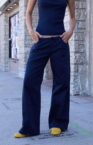Blue Frankie Low Rise Baggy Pants image number 2