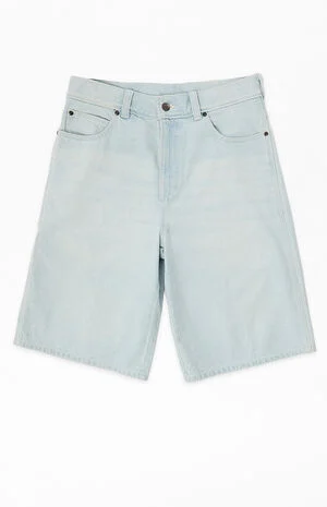 Light Blue Loose Jean Shorts image number 1