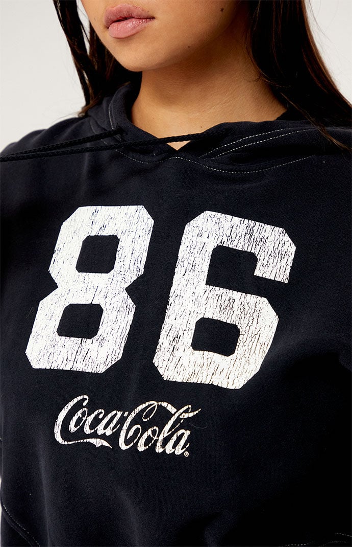 Coca cola top black hoodie