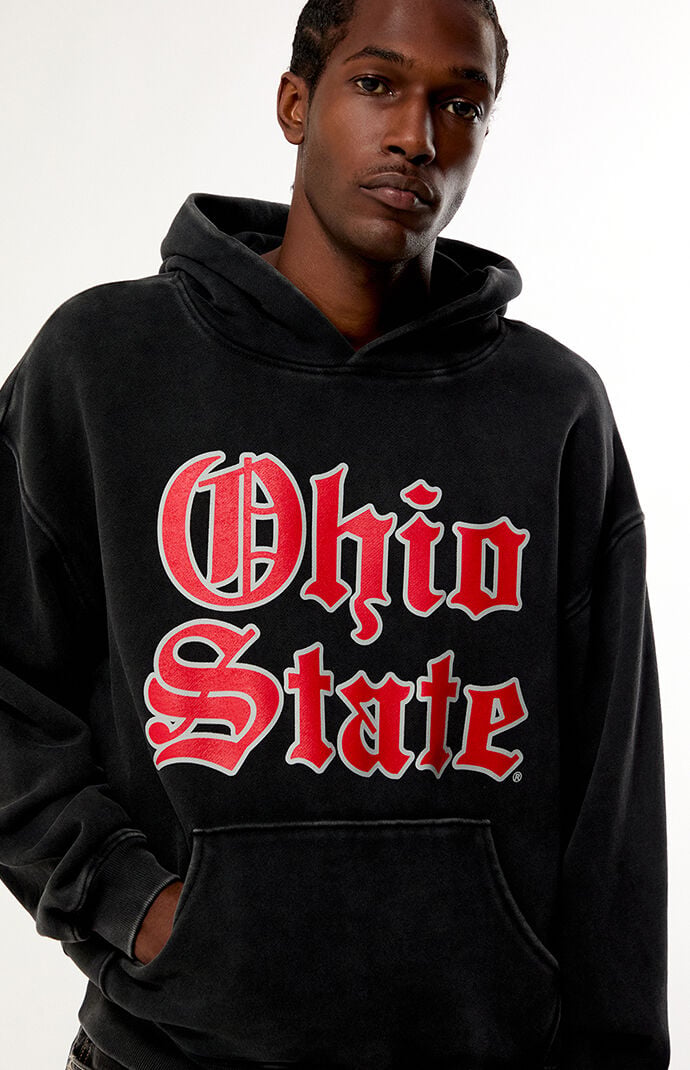 Ohio State Buckeyes Washed Fleece Hoodie | Pacsun
