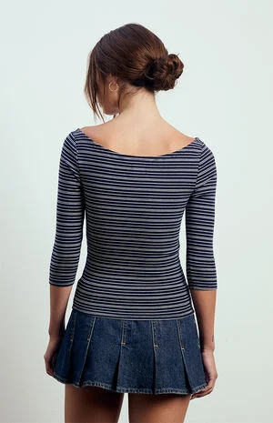 Kenzie 3/4 Sleeve Off-The-Shoulder Top image number 5