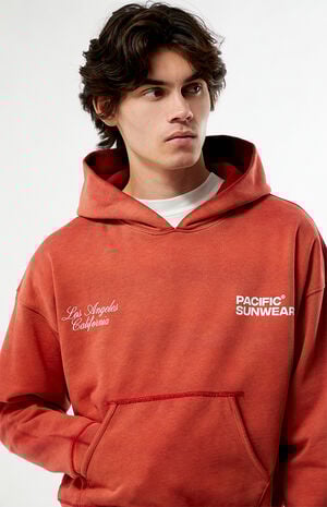 Red Terrain Heavyweight Hoodie image number 2