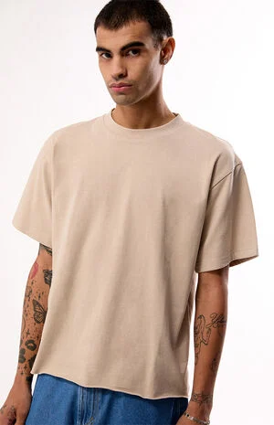 Tan Premium Cropped T-Shirt image number 2