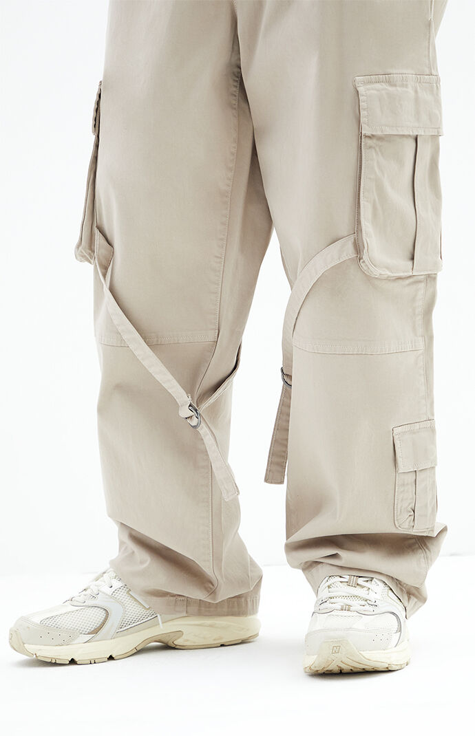 Tan Skinny Jogger Pants